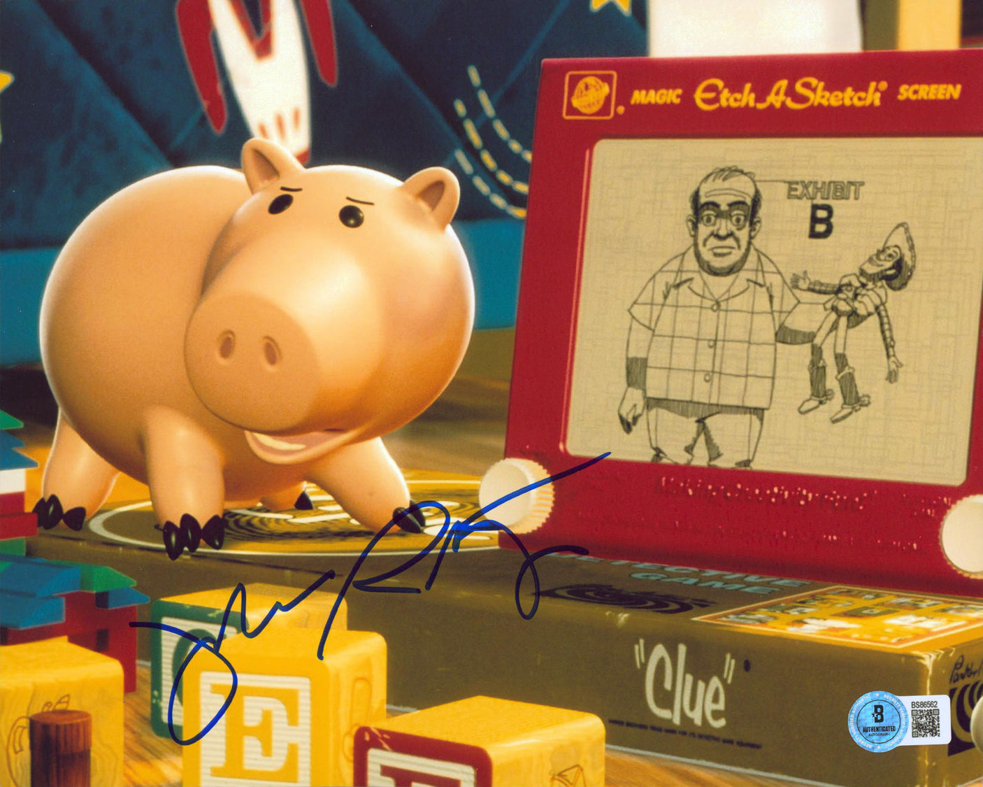 John Ratzenberger Toy Story Authentic Signed 8x10 Horizontal Photo BAS 7