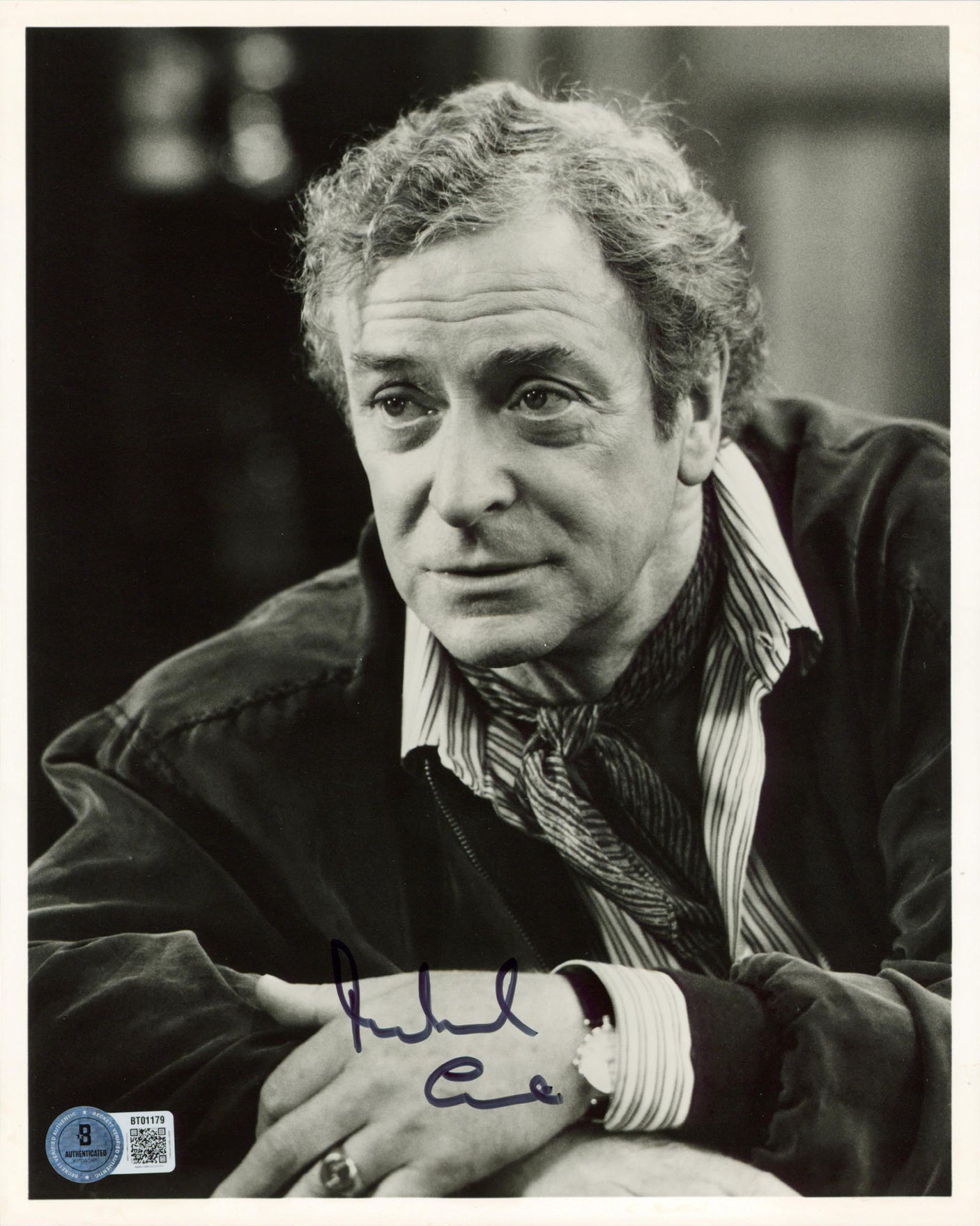 Michael Caine The Italian Job Authentic Signed 8x10 Vertical Photo BAS #BT01179