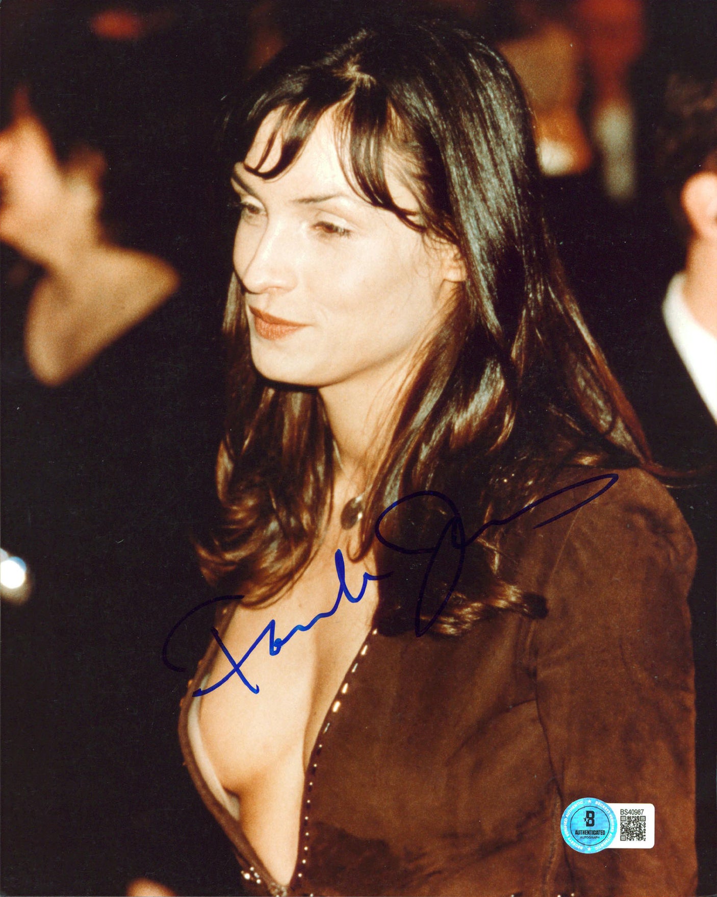 Famke Janssen X-Men Authentic Signed 8x10 Vertical Photo BAS #BS40987