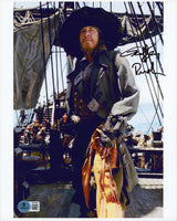 Geoffrey Rush Pirates Of The Caribbean 2x Signed 8.5x11 Photo BAS #BT01160