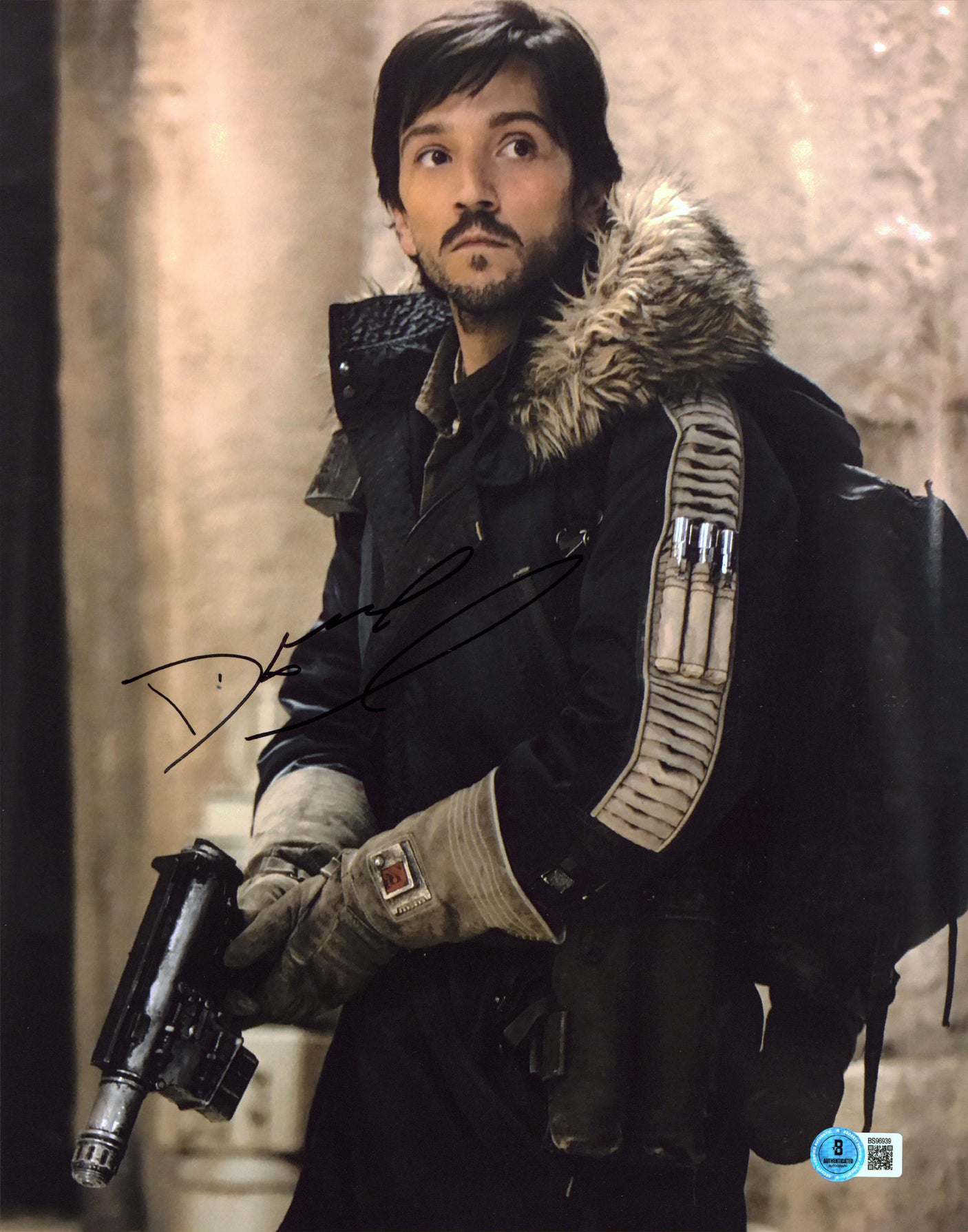 Diego Luna Star Wars Andor Authentic Signed 11x14 Vertical Photo BAS #BS96939
