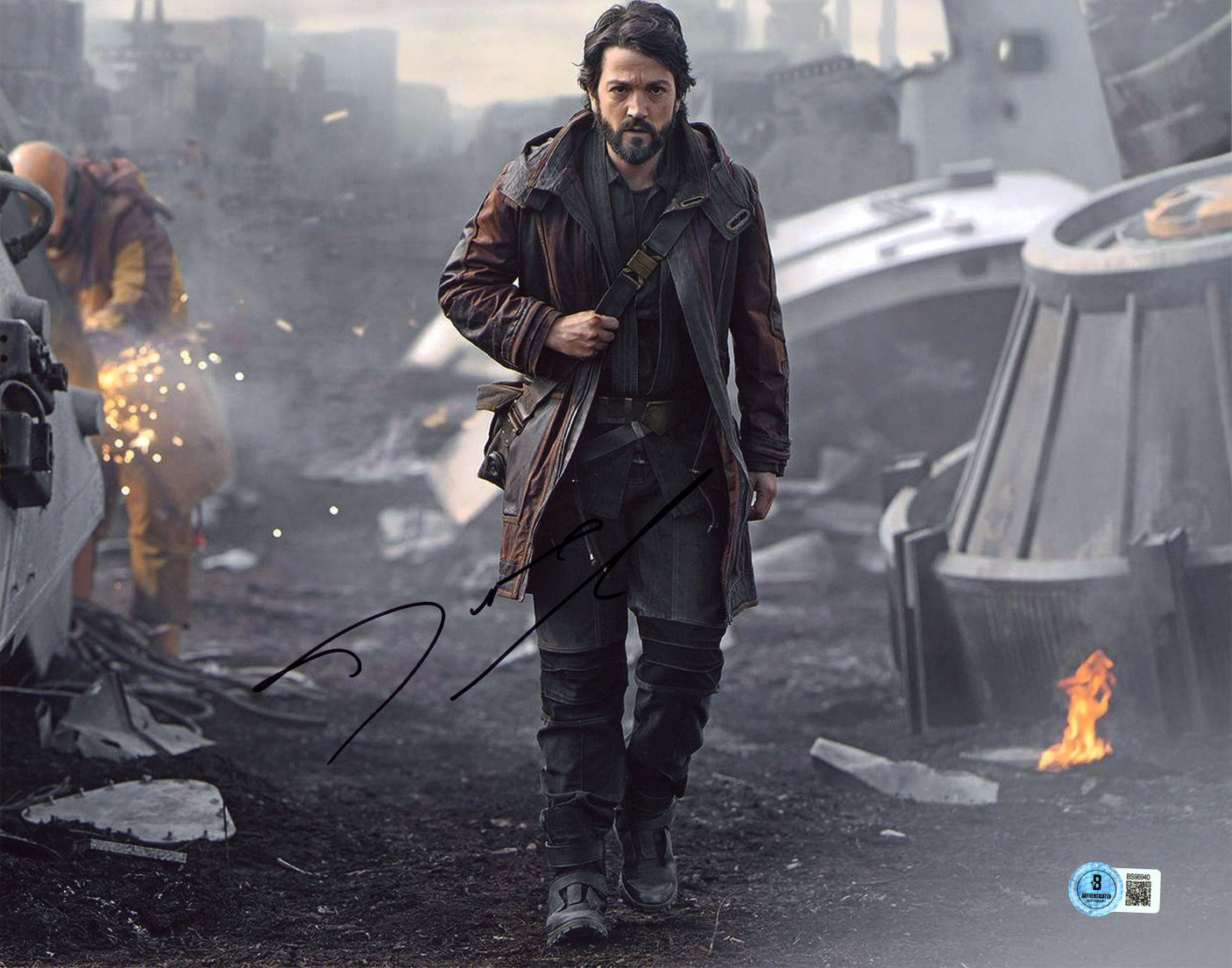 Diego Luna Star Wars Andor Authentic Signed 11x14 Horizontal Photo BAS #BS96940