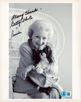Betty White The Golden Girls "Many Thanks + Panda" Signed 8x10 Photo BAS BS20864