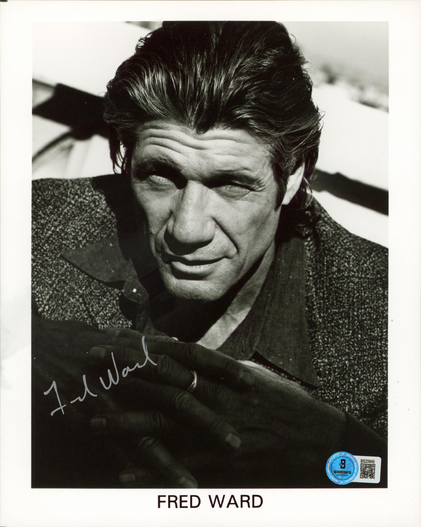 Fred Ward Tremors Authentic Signed 8x10 Vertical Photo Autographed BAS #BS20849