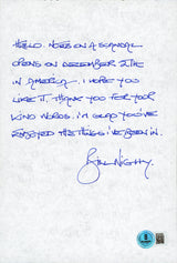 Bill Nighy Harry Potter Authentic Signed 6x8.75 Personal Letter BAS #BS29260