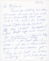 Kim Cole Living Single Authentic Signed 8.5x11 Handwritten Letter BAS #BS29254