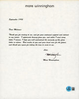 Carol Struycken The Addams Family Authentic Signed 8.5x11 Letter BAS #BS29249