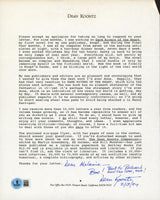 Dean Koontz Author Authentic Signed 8.5x11 Letter Autographed BAS #BS29248