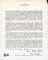 Dean Koontz Author Authentic Signed 8.5x11 Letter Autographed BAS #BS29248