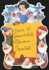 Adriana Caselotti Snow White Authentic Signed 4.5x6.5 Letter BAS #BS29421