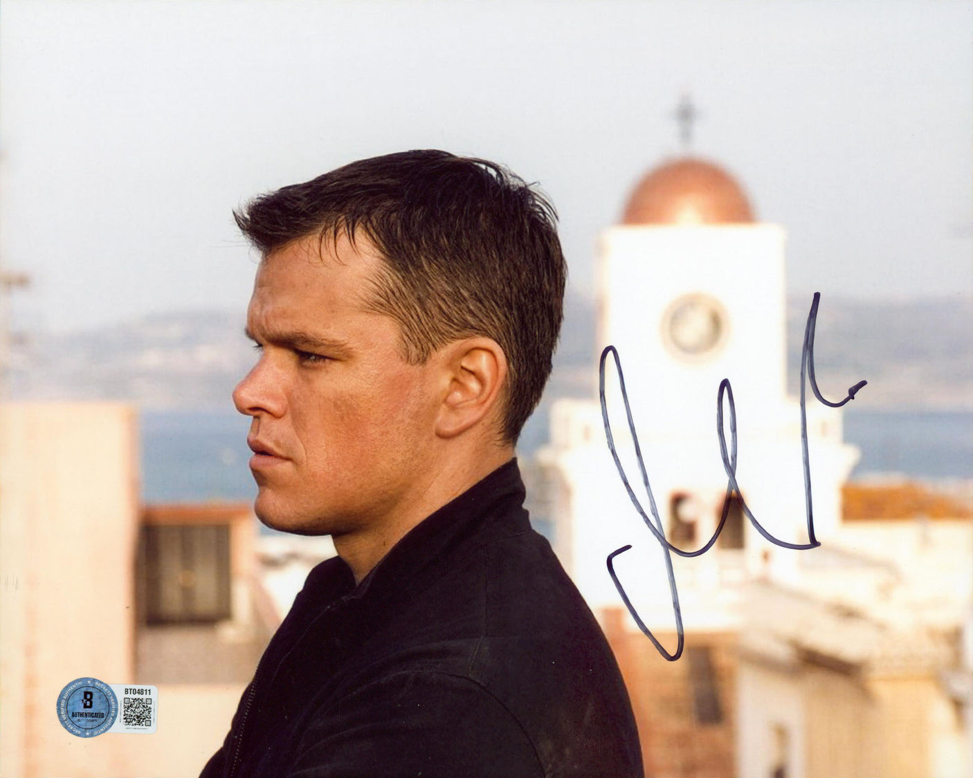 Matt Damon The Bourne Ultimatum Authentic Signed 8x10 Photo BAS #BT04811