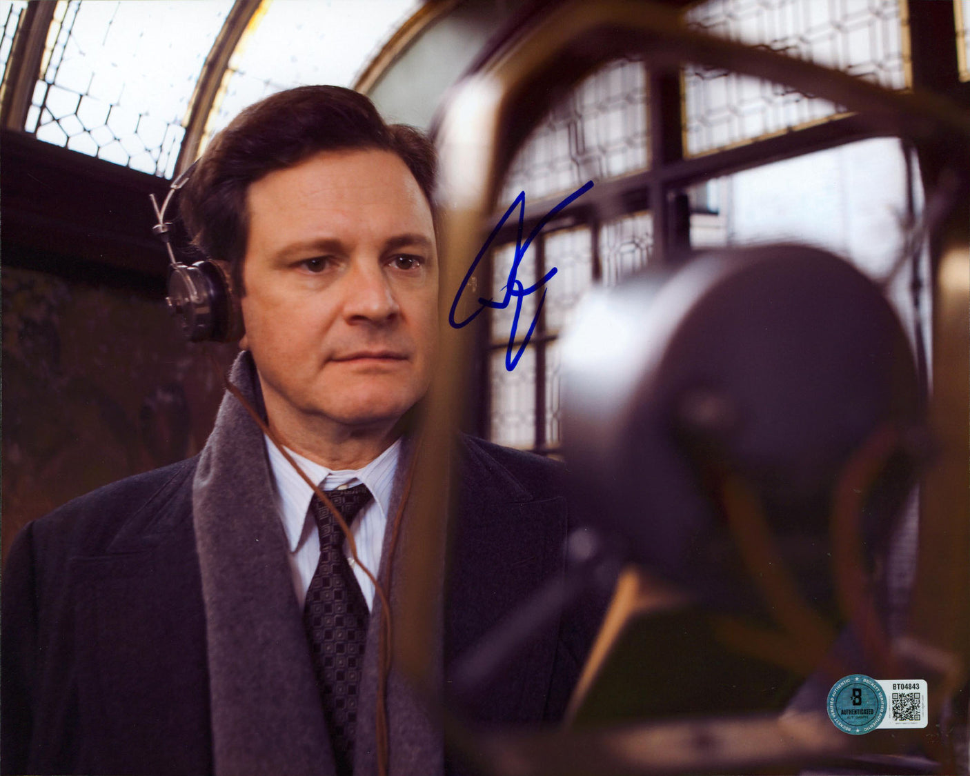 Colin Firth The Kings Speech Authentic Signed 8x10 Horizontal Photo BAS #BT04843
