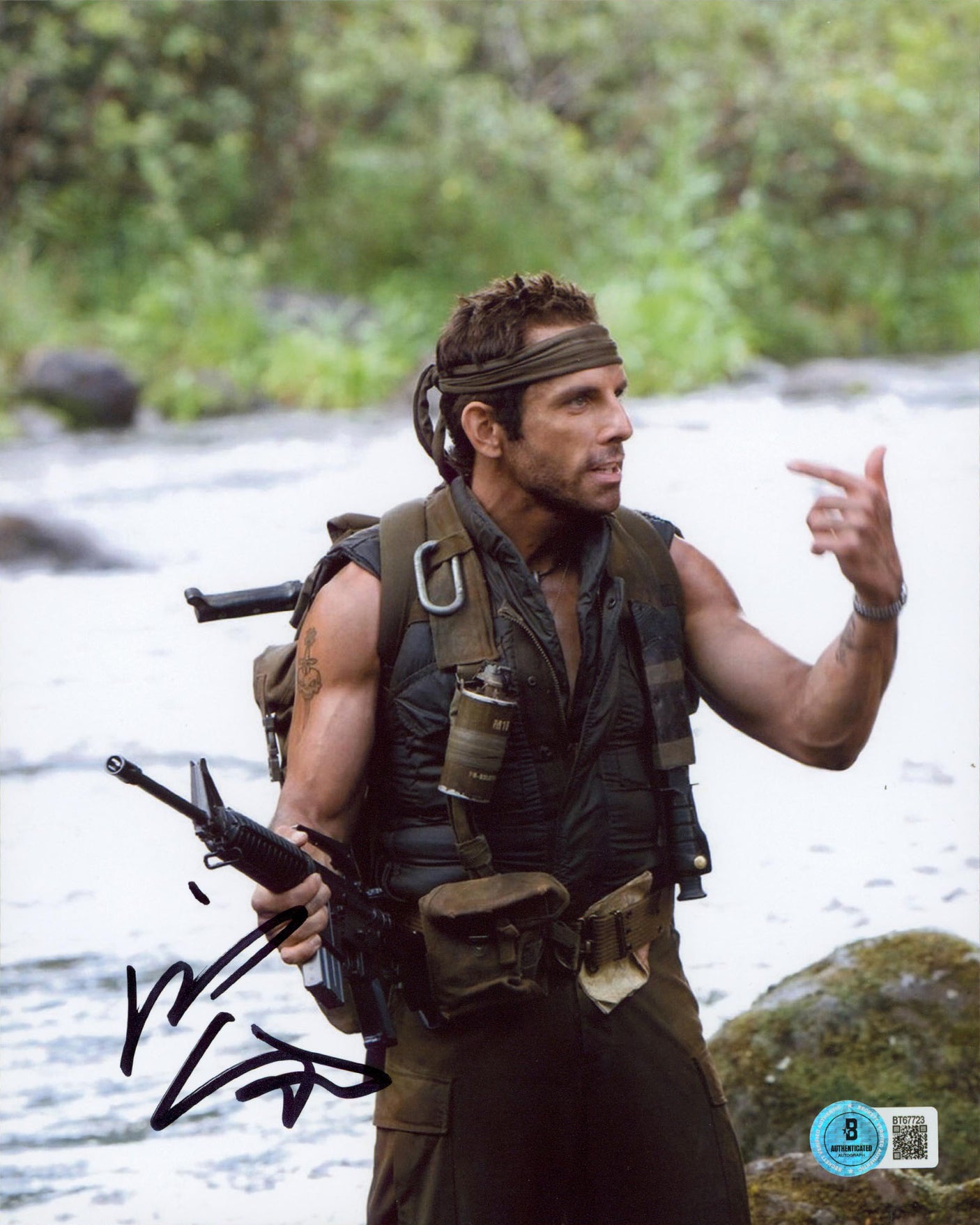 Ben Stiller Tropic Thunder Authentic Signed 8x10 Vertical Photo BAS #BT67723