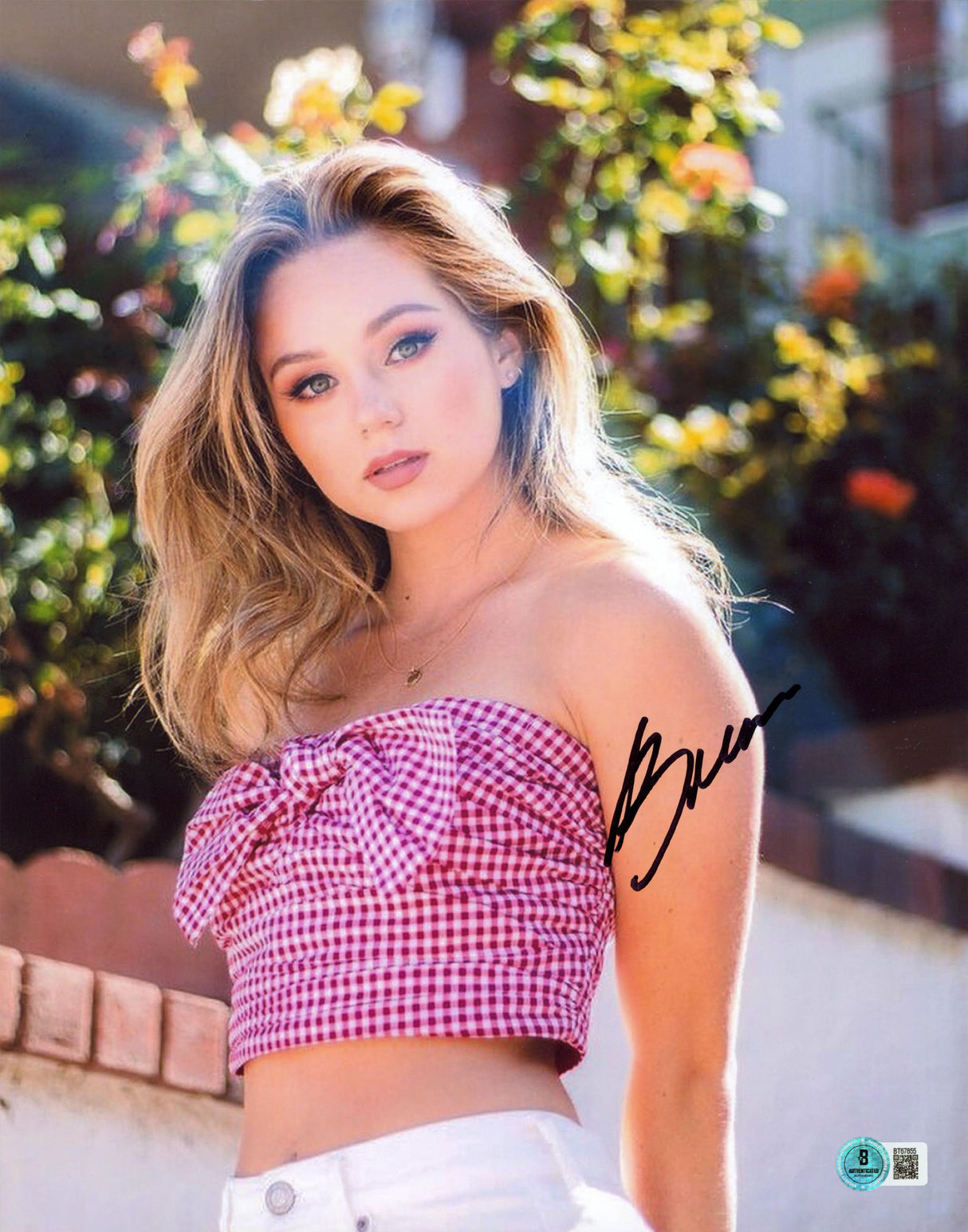 Brec Bassinger DC's Stargirl Authentic Signed 11x14 Vertical Photo BAS #BT67855