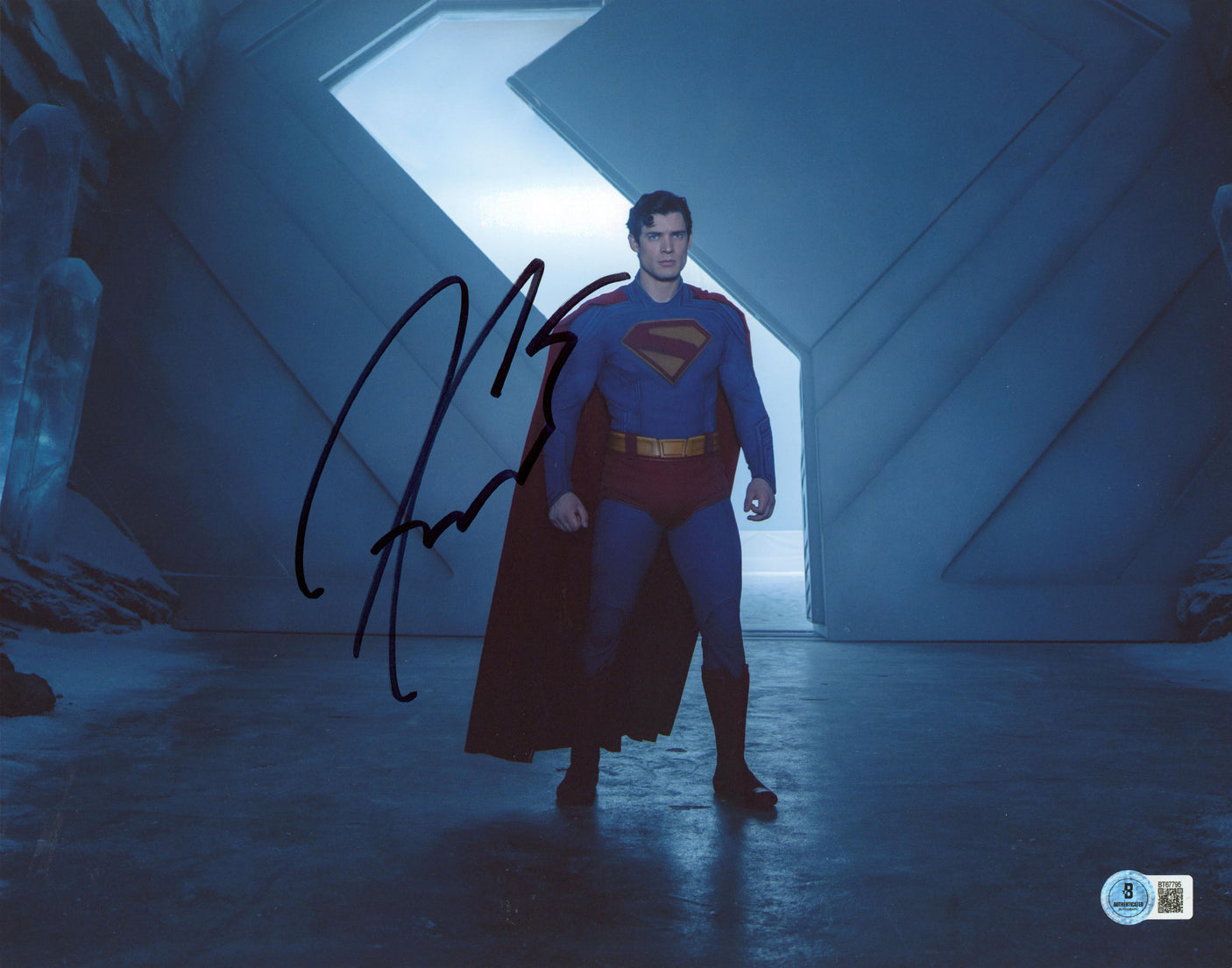 David Corenswet Superman Authentic Signed 11x14 Horizontal Photo BAS #BT67795