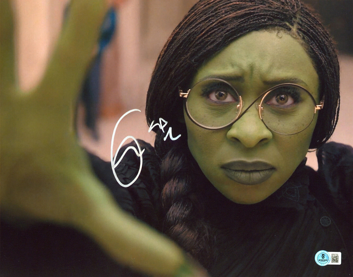 Cynthia Erivo Wicked Authentic Signed 11x14 Vertical Photo BAS #BT67751