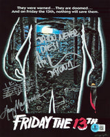 Ari Lehman & Harry Manfredini Friday The 13th Signed 8x10 Photo w/ Sketch BAS 2