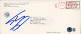 Shaquille O'Neal Signed 4x9.5 1988 University of South Florida Envelope BAS Wit