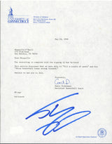 Shaquille O'Neal Signed 1988 University of Connecticut Recruitment Letter BAS