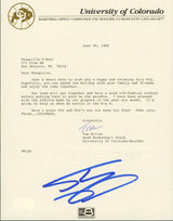 Shaquille O'Neal Signed University of Colorado-Boulder Recruitment Letter BAS