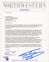 Shaquille O'Neal Authentic Signed 1988 Northwestern Recruitment Letter BAS