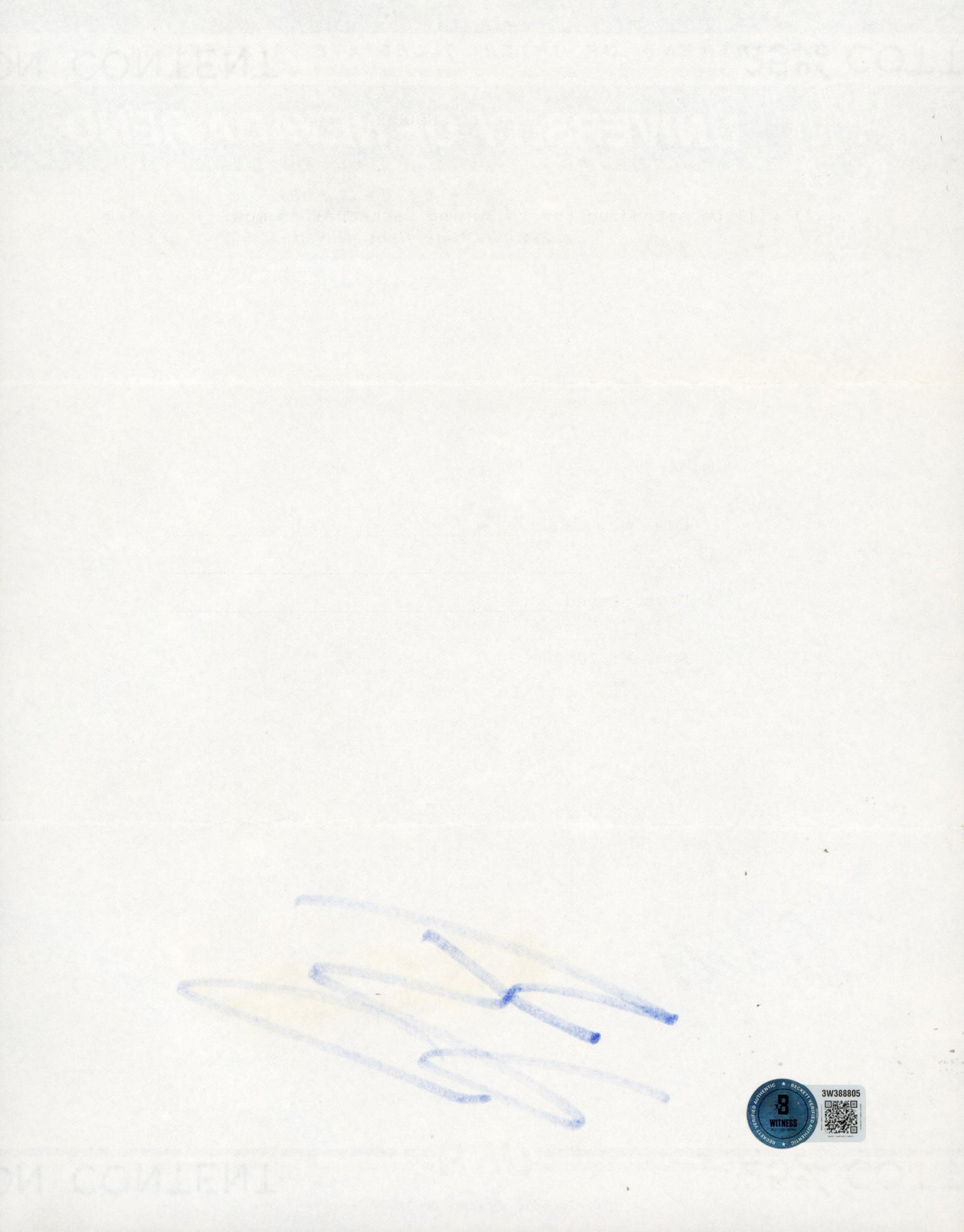 Shaquille O'Neal Signed 1988 Uni. Nevada-Reno Recruitment Envelope & Letter BAS