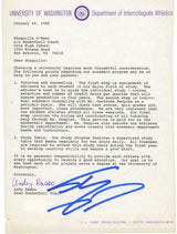 Shaquille O'Neal Signed 1988 University of Washington Recruitment Letter BAS
