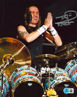 Nicko McBrain Iron Maiden Authentic Signed 8x10 Vertical Photo BAS 1