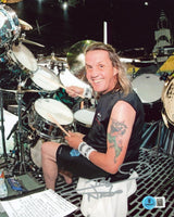 Nicko McBrain Iron Maiden Authentic Signed 8x10 Vertical Photo BAS 2