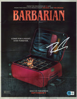 Zach Cregger Barbarian Authentic Signed 11x14 Vertical Photo BAS #BT03396