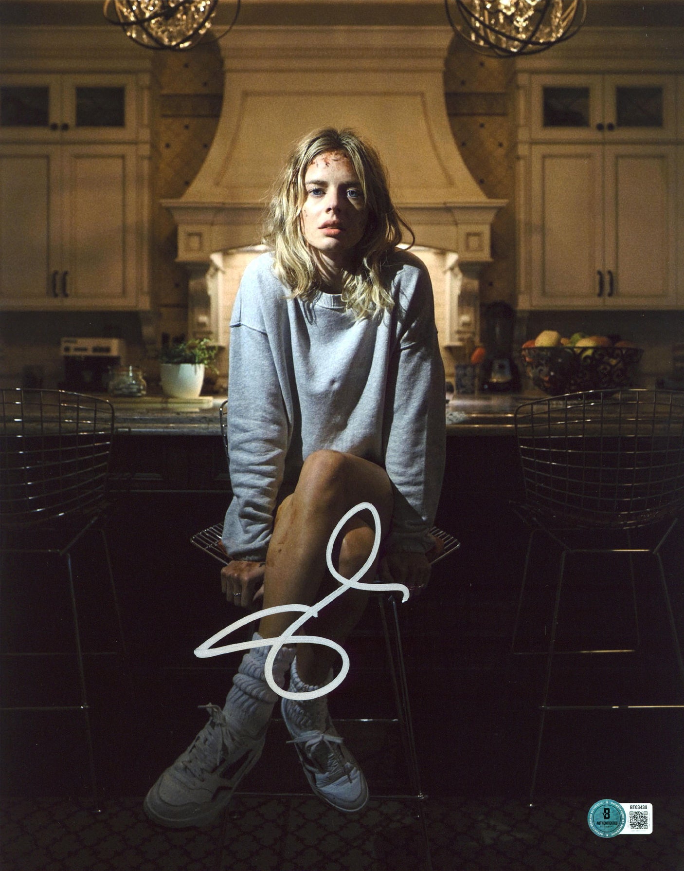 Samara Weaving Ready or Not Authentic Signed 11x14 Vertical Photo BAS #BT03438