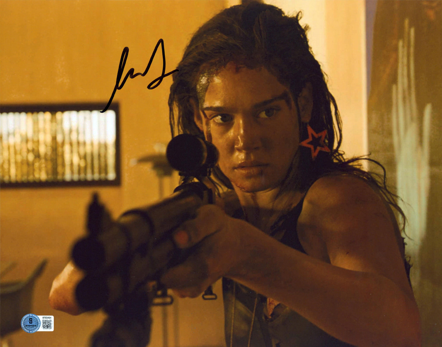 Matilda Lutz Revenge Authentic Signed 11x14 Horizontal Photo BAS #BT03454