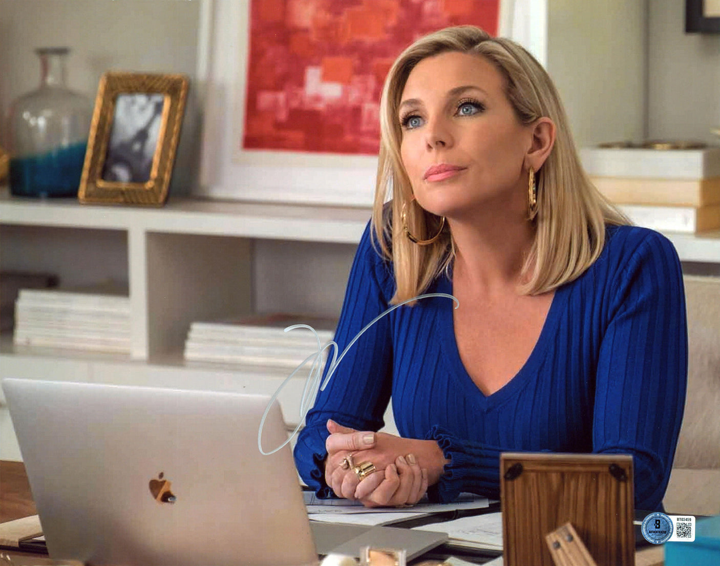 June Diane Raphael Grace & Frankie Authentic Signed 11x14 Photo BAS #BT03459