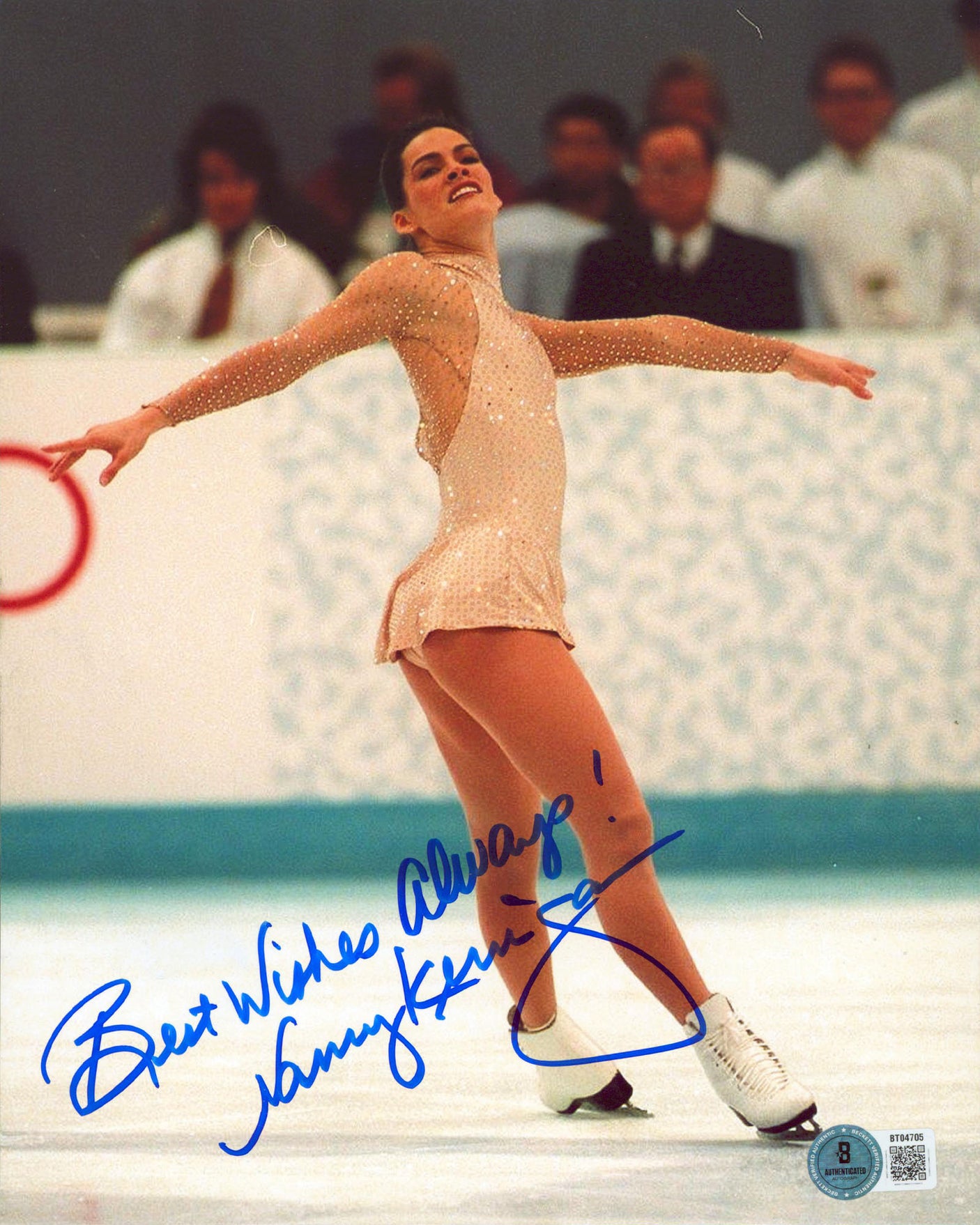 Nancy Kerrigan "Best Wishes Always!" Authentic Signed 8x10 Photo BAS #BT04705