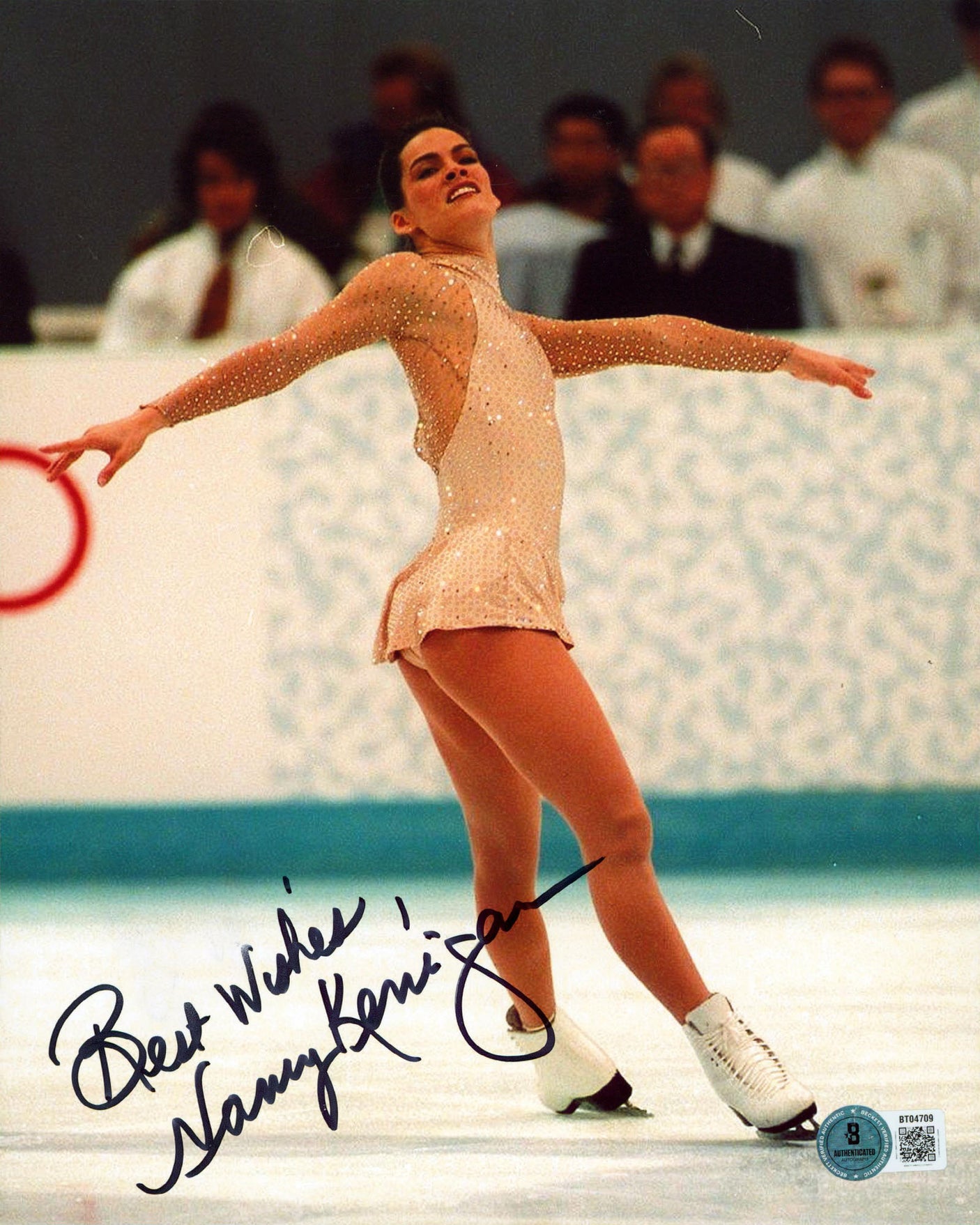Nancy Kerrigan Best Wishes Authentic Signed 8x10 Vertical Photo BAS #BT04709