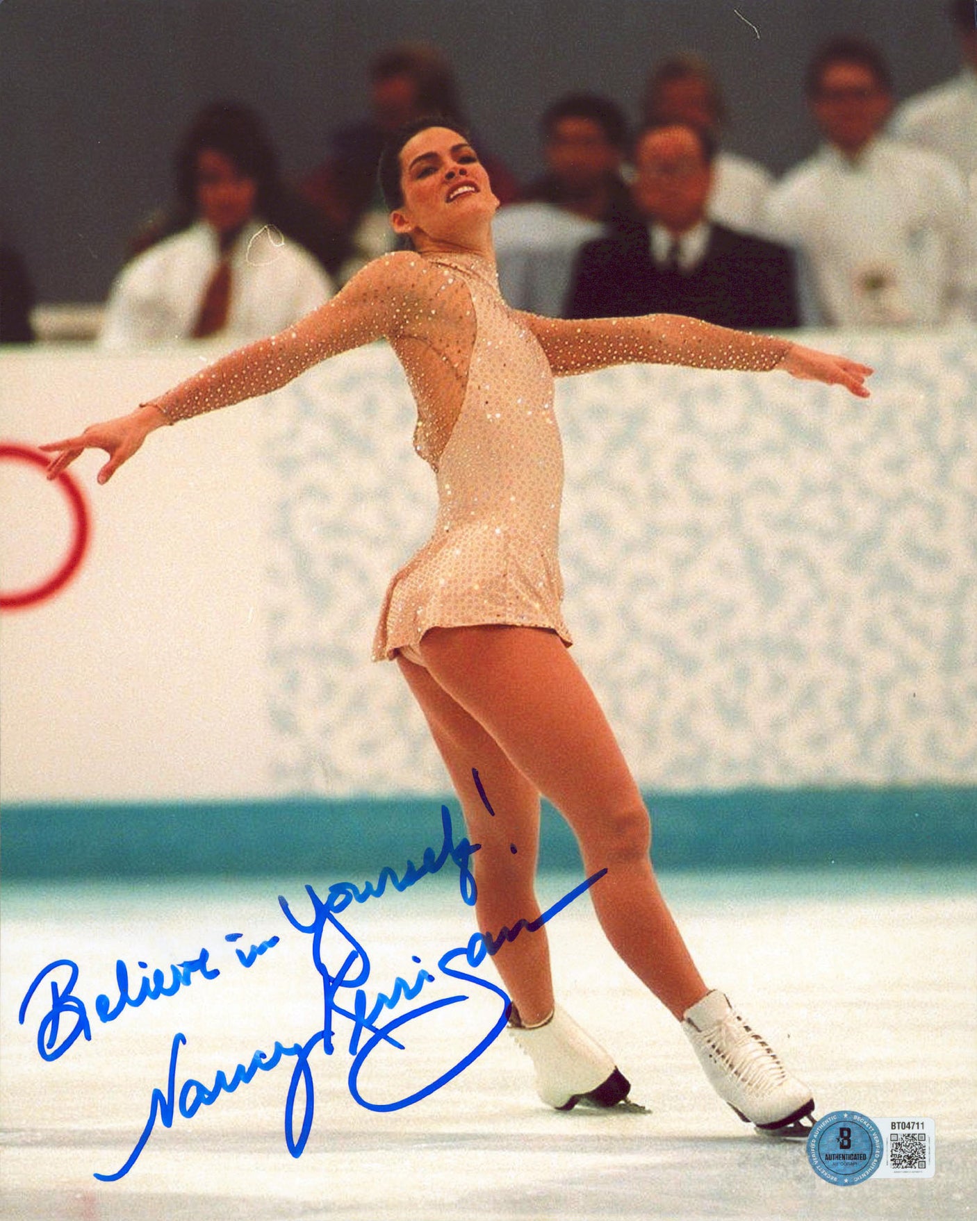 Nancy Kerrigan "Believe In Yourself!" Authentic Signed 8x10 Photo BAS #BT04711