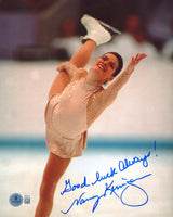 Nancy Kerrigan "Good Luck Always!" Authentic Signed 8x10 Photo BAS #BT04712