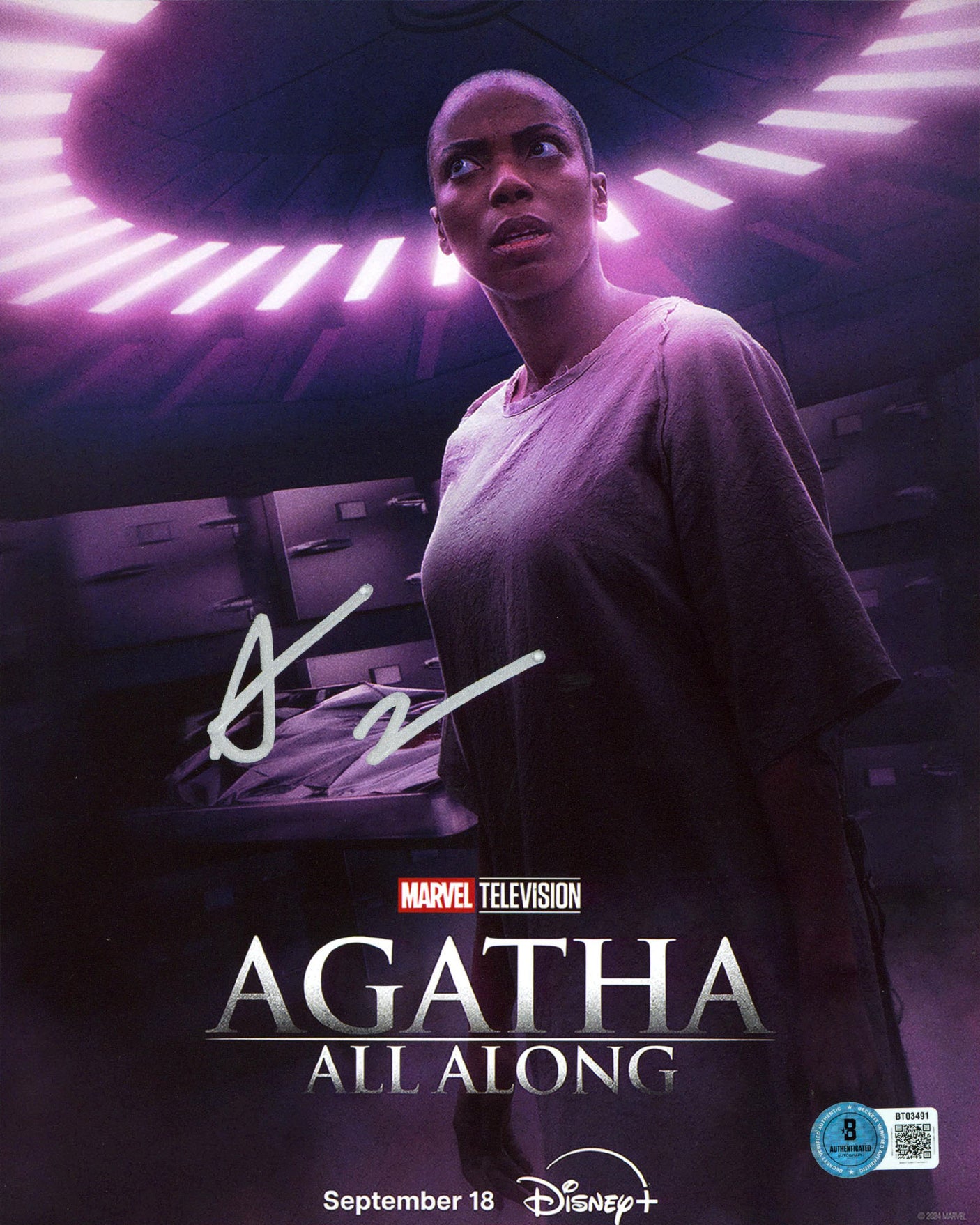 Sasheer Zamata Agatha All Along Authentic Signed 8x10 Vertical Photo BAS BT03491