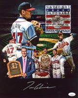 Braves Tom Glavine Authentic Signed 11x14 Collage Photo Autographed JSA Witness