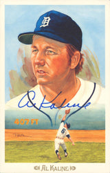 Tigers Al Kaline Authentic Signed 3.5x5.5 Perez Steele Postcard JSA #S21081