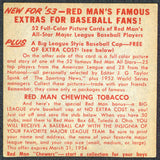 Dodgers Roy Campanella 1953 Red Man's All Star Series Trading Card No Tab