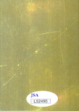 Buck Leonard Authentic Signed 2.5x3.5 Metallic HOF Plaque Card JSA #L52495