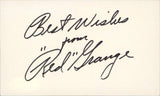 Bears Red Grange "Best Wishes" Authentic Signed 3x5 Index Card JSA #S16595