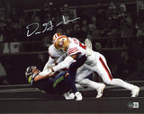 49ers Dre Greenlaw Signed 11x14 Horizontal Spotlight Photo Vs. Sea BAS Witnessed