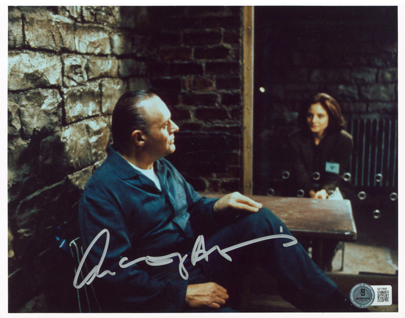 Anthony Hopkins The Silence of the Lambs Signed 8x10 Photo BAS #AE17806
