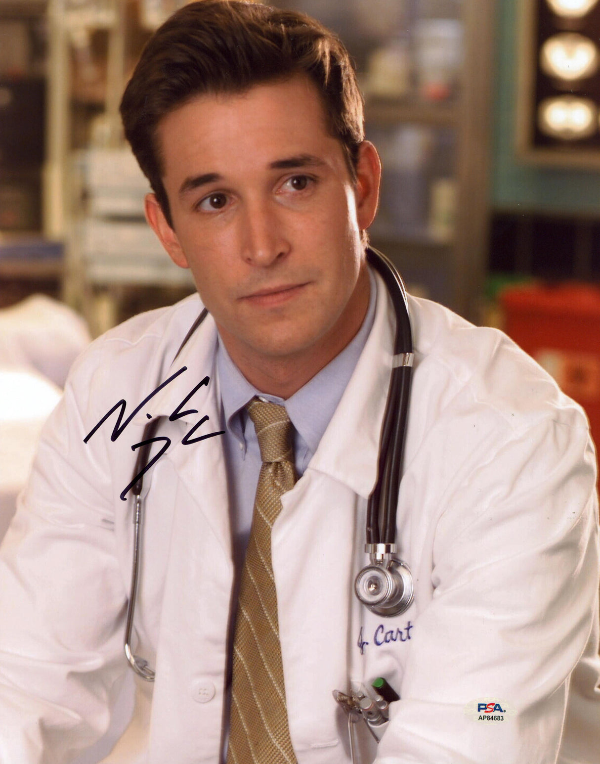 Noah Wyle E.R. Authentic Signed 11x14 Vertical Photo PSA/DNA #AP84683