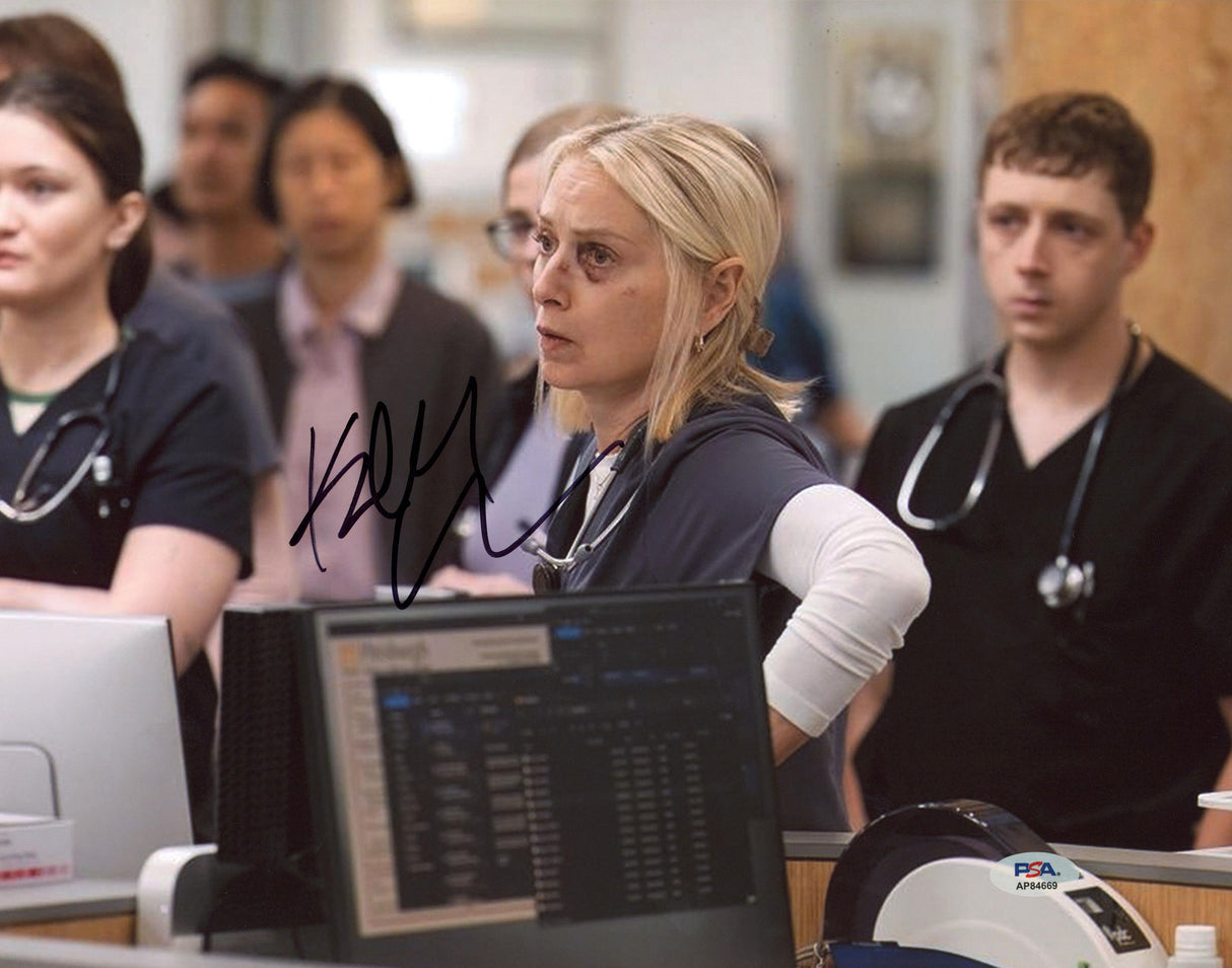 Katherine LaNasa The Pitt Authentic Signed 11x14 Horizontal Photo PSA #AP84669
