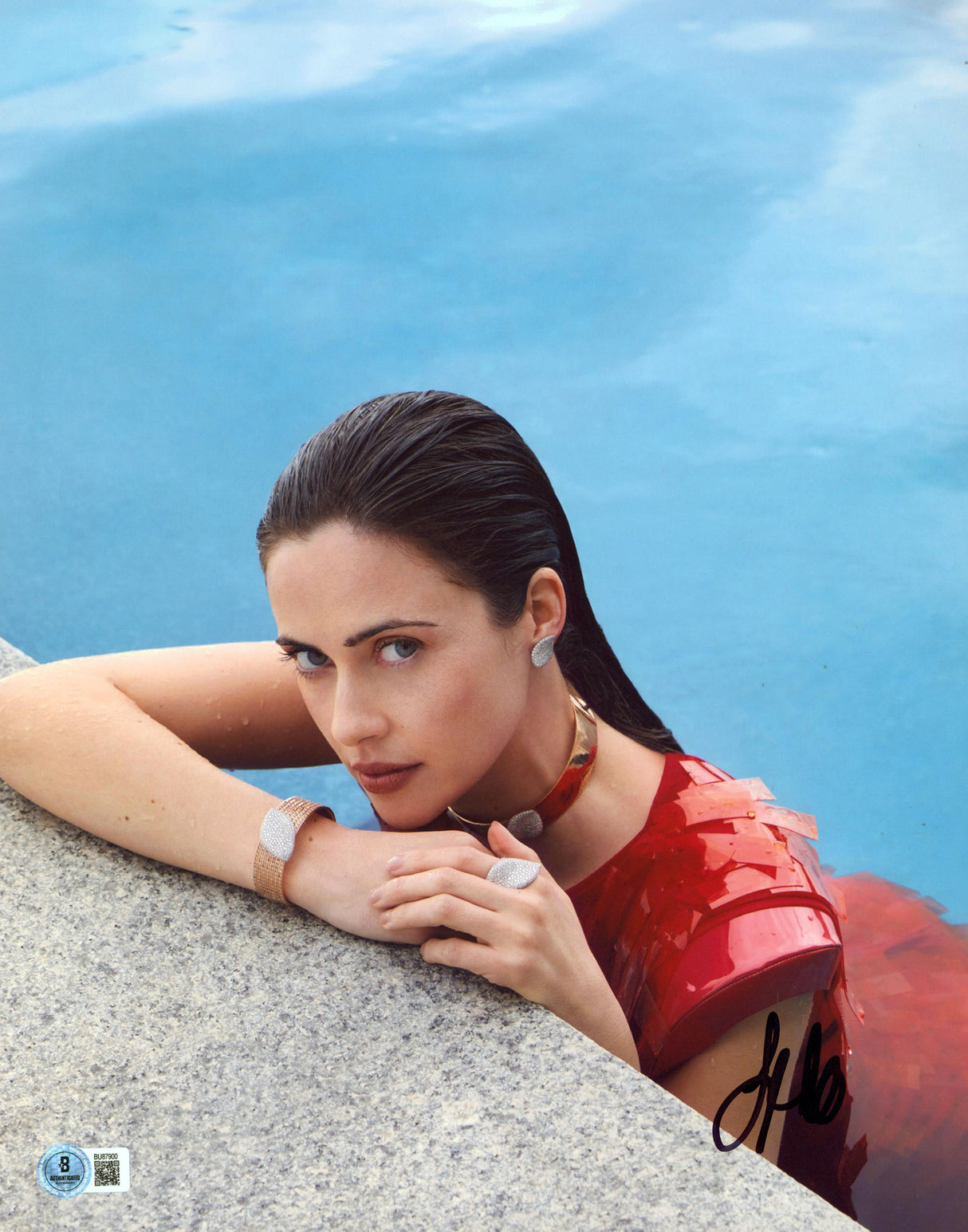 Lydia Peckham Nuremberg Authentic Signed 11x14 Vertical Photo BAS #BU87900