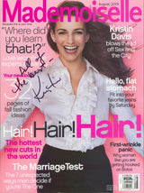 Kristin Davis Authentic Signed Mademoiselle Magazine Cover Aug. 2001 PSA AP84603