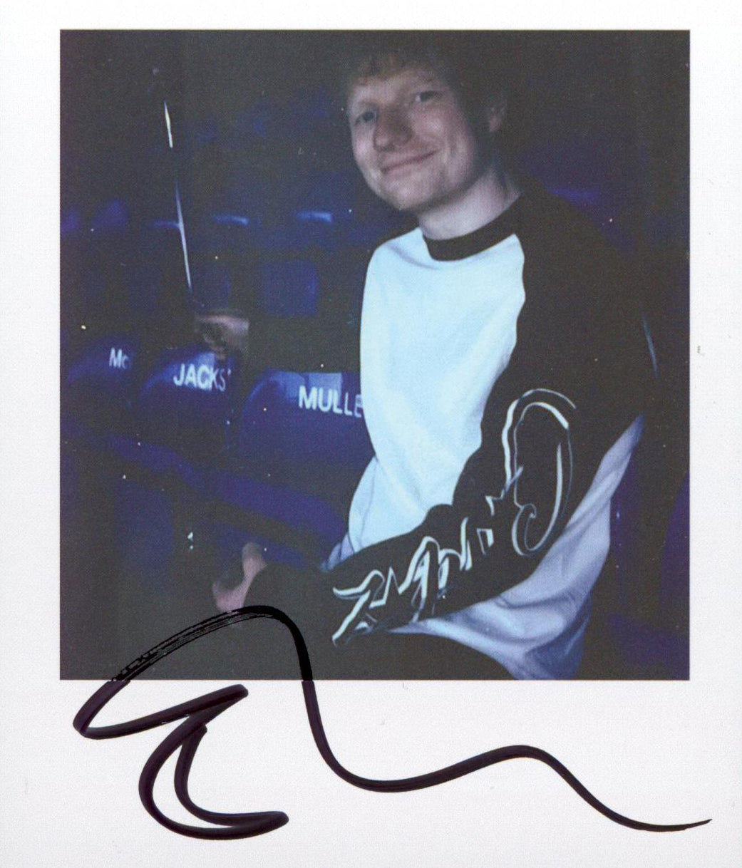 Ed Sheeran Authentic Signed Insert w/ Play Album Cover & Vinyl Autographed BAS 2